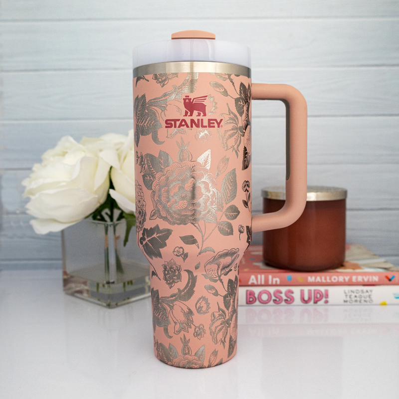 Engraved Stanley Tumbler - VINTAGE FLORAL