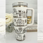 Book Realms - 40 oz Tumbler SVG Wrap File -DIGITAL DOWNLOAD ONLY