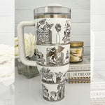 Book Realms - 40 oz Tumbler SVG Wrap File -DIGITAL DOWNLOAD ONLY