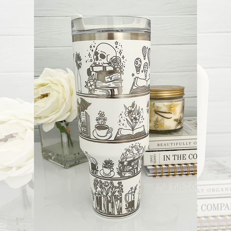 Book Realms - 40 oz Tumbler SVG Wrap File -DIGITAL DOWNLOAD ONLY