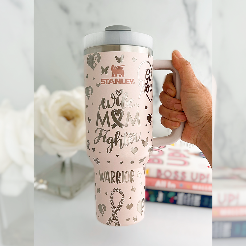 Engraved Stanley Tumbler - BREAST CANCER SUPPORT