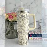 Engraved Stanley Tumbler - FLORAL WRAP