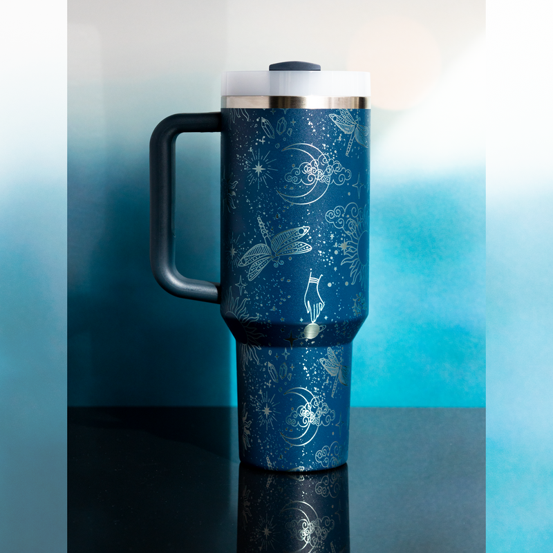 Dragonfly Sky - 40 oz Tumbler SVG Wrap File -DIGITAL DOWNLOAD ONLY