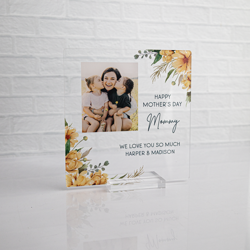 Floral Photo Print Sign