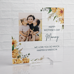 Floral Photo Print Sign