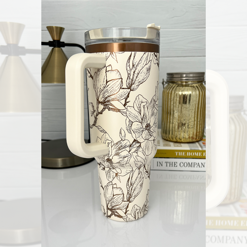 Engraved Stanley Tumbler - MAGNOLIA WRAP