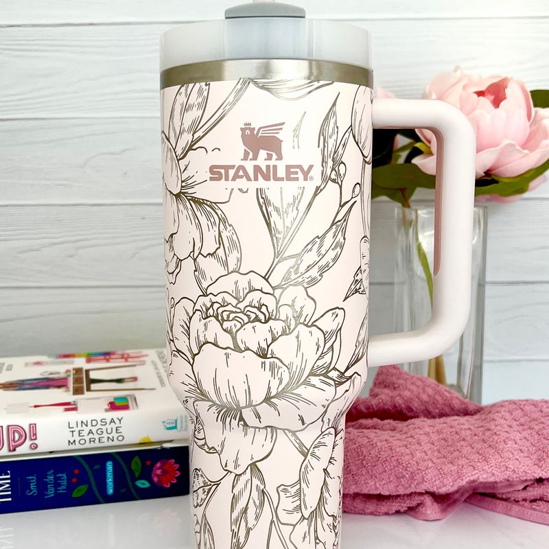 Engraved Stanley Tumbler - FLORAL WRAP