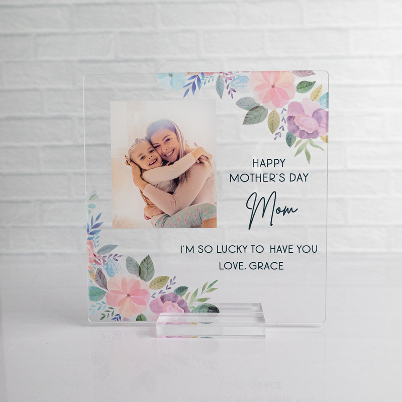 Floral Photo Print Sign