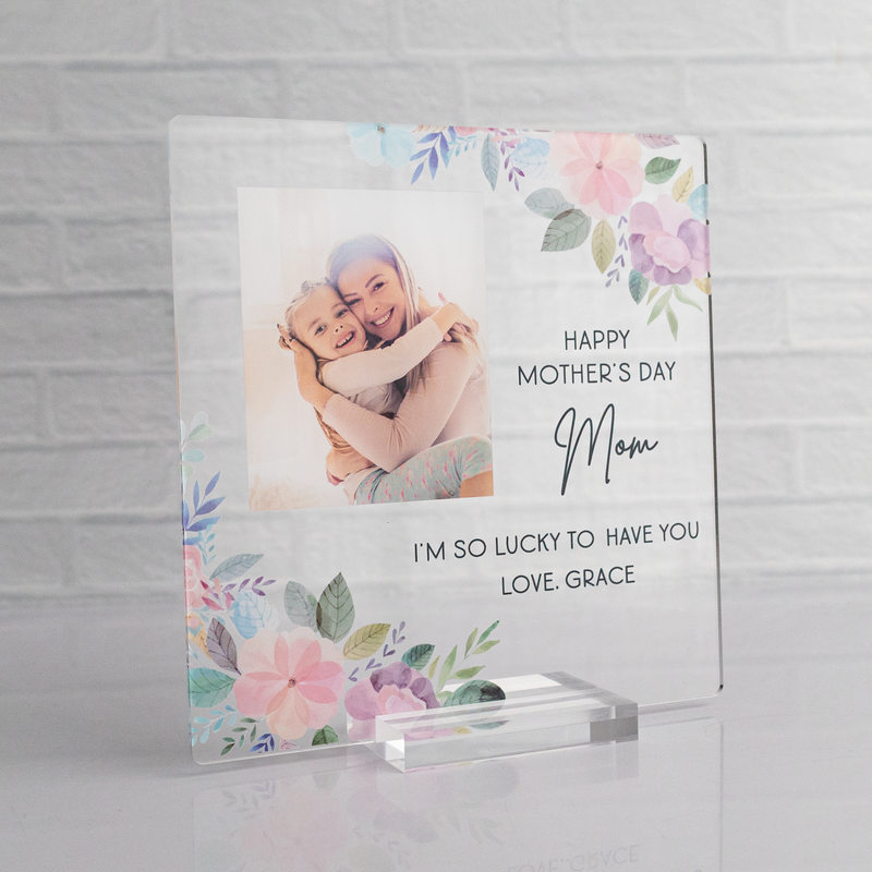 Floral Photo Print Sign