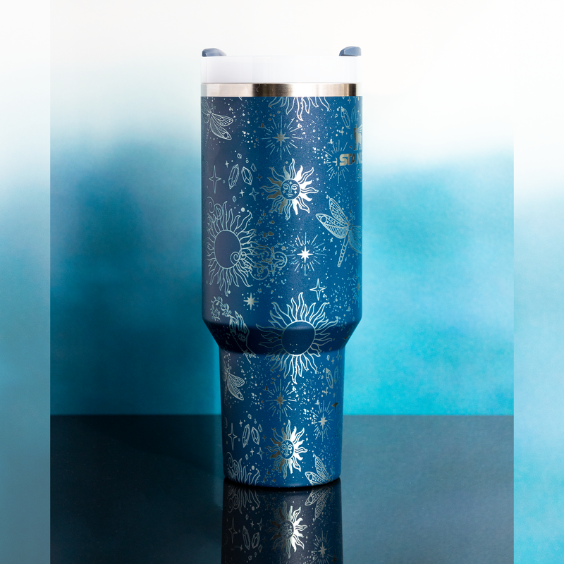Dragonfly Sky - 40 oz Tumbler SVG Wrap File -DIGITAL DOWNLOAD ONLY