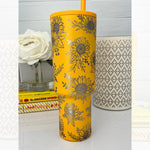 Engraved SIMPLE MODERN Tumbler - SUNFLOWERS