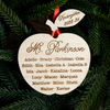 Teacher Christmas Class Names Ornament