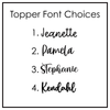 SIMPLE MODERN TREK NAME TOPPER