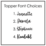 SIMPLE MODERN TREK NAME TOPPER