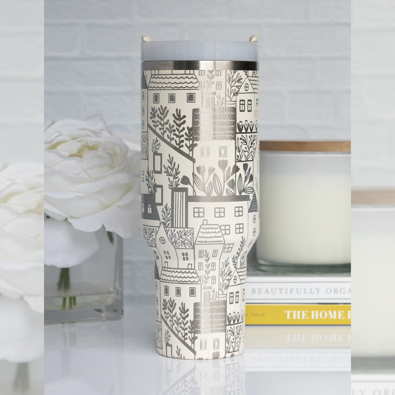 Village - 40 oz Tumbler SVG Wrap File -DIGITAL DOWNLOAD ONLY