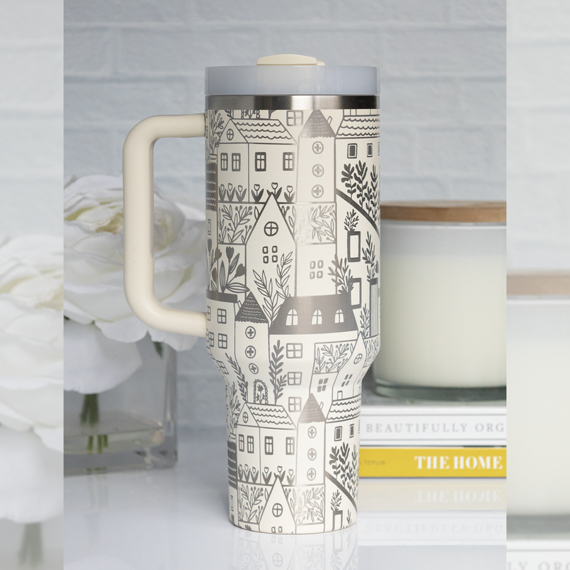 Village - 40 oz Tumbler SVG Wrap File -DIGITAL DOWNLOAD ONLY