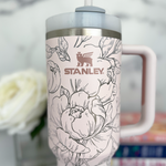 Engraved Stanley Tumbler - PEONY WRAP