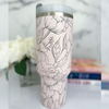 Engraved Stanley Tumbler - PEONY WRAP