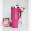 Engraved Stanley Tumbler - PEONY FLOWERS