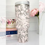 Engraved Stanley Tumbler - MAMA PEONY WRAP