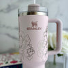 Engraved Stanley Tumbler - PEONY FLOWERS
